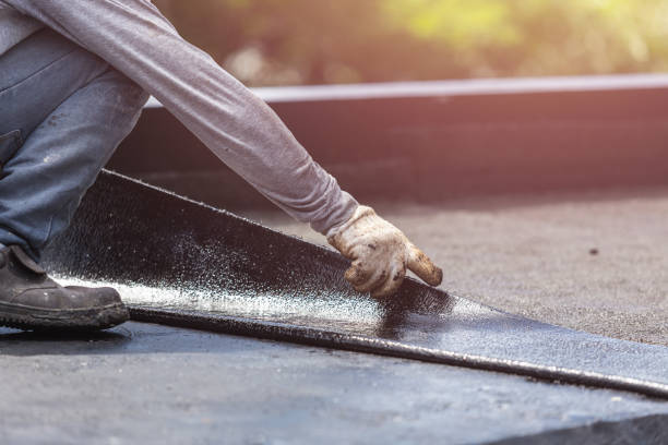 Professional Waterproofing technician working in Milton, GA